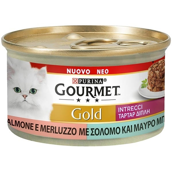 Purina - Gourmet Gold Intrecci di Gusto Salmone e Merluzzo
