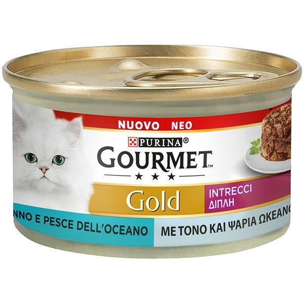Purina - Gourmet Gold Intrecci di Gusto Tonno e Pesce dell'Oceano