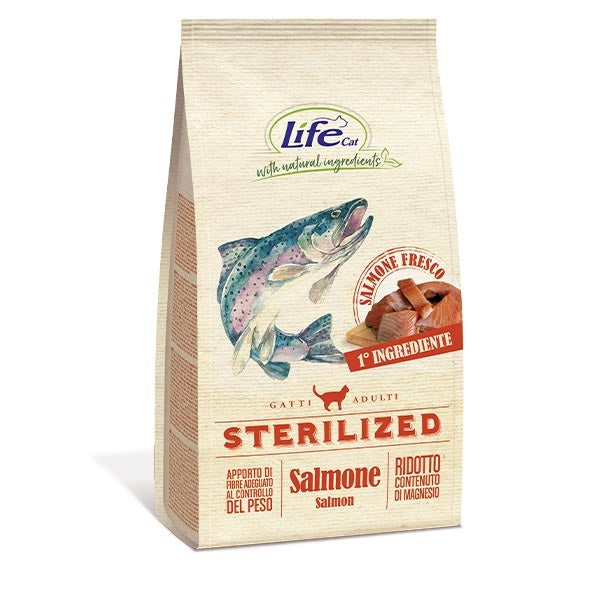 Life Pet Care - Natural Ingredients Adult Sterilized con Salmone