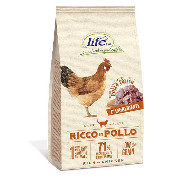 Life Pet Care - Natural Ingredients Adult Low Grain Ricco in Pollo