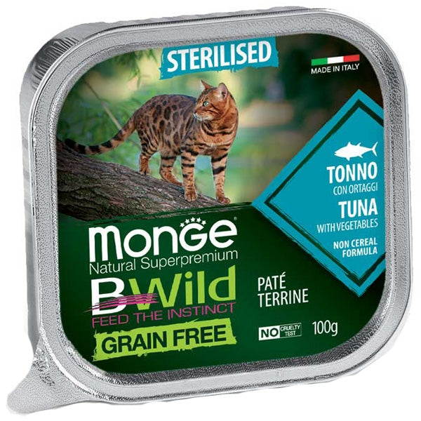 Monge - BWild Adult Paté Terrine Tonno con Ortaggi  Sterilised