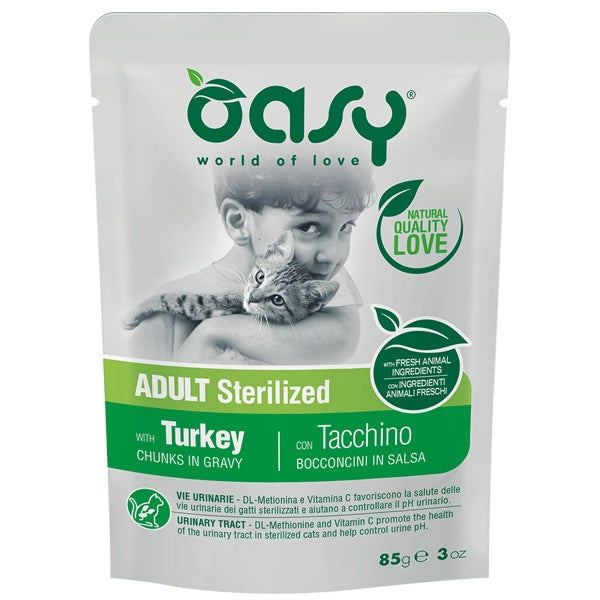 Oasy - Bocconcini in Salsa Adult Sterilized con Tacchino
