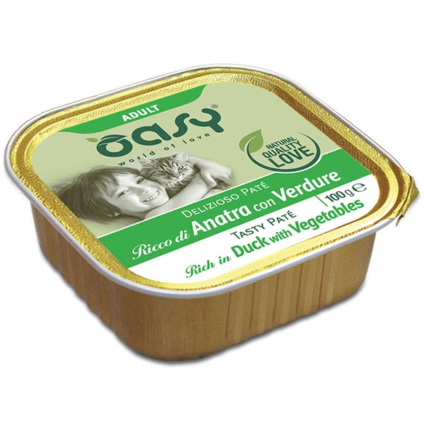 Oasy - Delizioso Paté Ricco di Anatra con Verdure