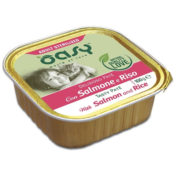 Oasy - Delizioso Paté con Salmone e Riso Sterilized