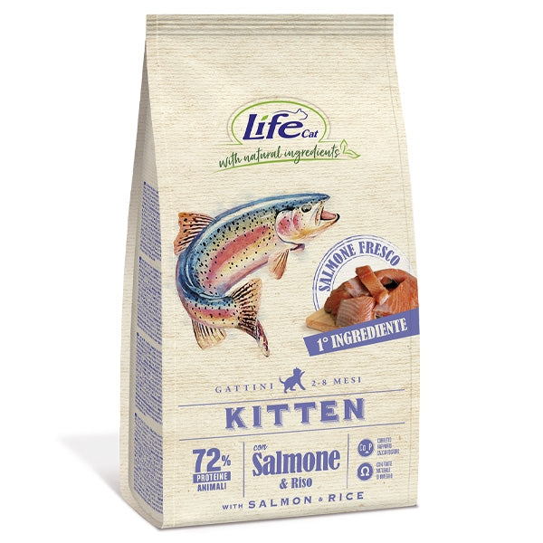 Life Pet Care - Natural Ingredients Kitten con Salmone
