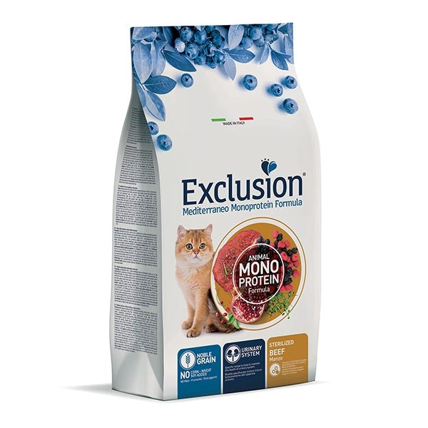 Exclusion - Mediterraneo Monoprotein Sterilized Adult Manzo