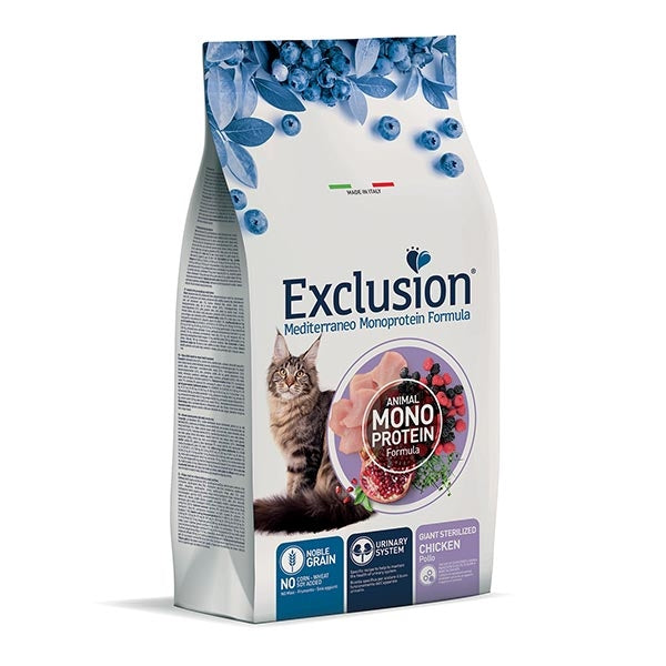 Exclusion - Mediterraneo Monoprotein Sterilized Adult Giant Pollo