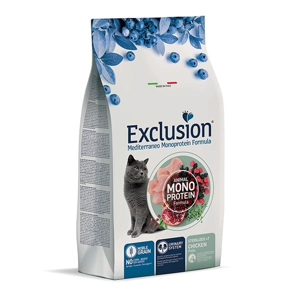Exclusion - Mediterraneo Monoprotein Sterilized +7 Pollo