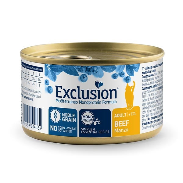 Exclusion - Mediterraneo Monoprotein Adult All Breeds Manzo