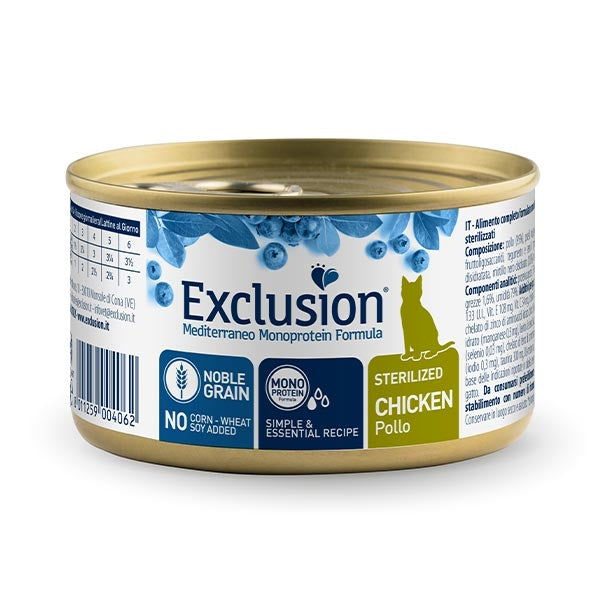 Exclusion - Mediterraneo Monoprotein Sterilized Adult All Breeds Pollo