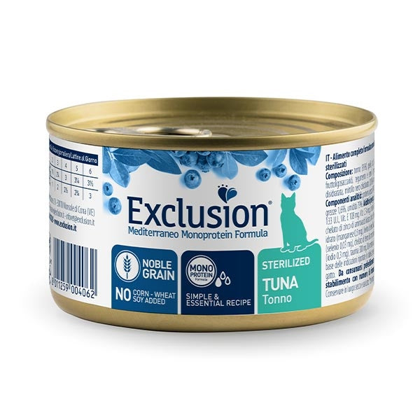 Exclusion - Mediterraneo Monoprotein Sterilized Adult All Breeds Tonno