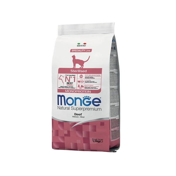 Monge - Natural Superpremium Sterilised Monoprotein con Manzo