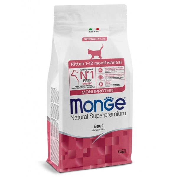 Monge - Natural Superpremium Monoprotein Kitten Manzo