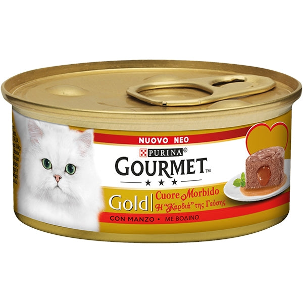 Purina - Gourmet Gold Cuore Morbido con Manzo