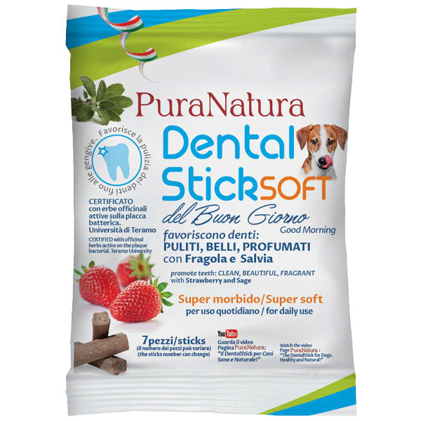 Bruno Dalla Grana - Dental Stick Per Cane Buongiorno Con Fragola E Salvia Officinalis