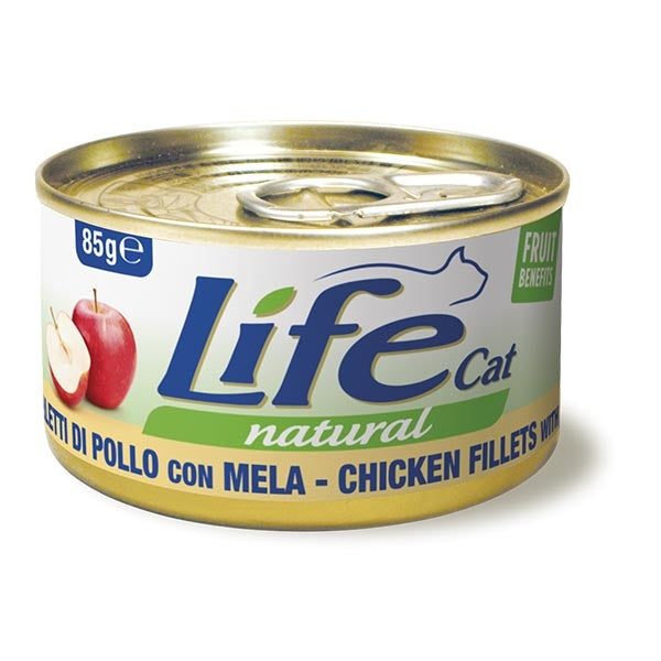 Life Pet Care - Life Cat Natural Filetti di Pollo con Mela
