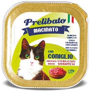 Unipro - Prelibato Macinato Coniglio per Gatti Sterilizzati o in Sovrappeso