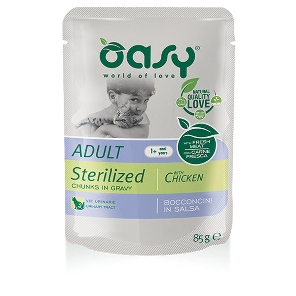 Oasy - Bocconcini in Salsa Adult Sterilized con Pollo