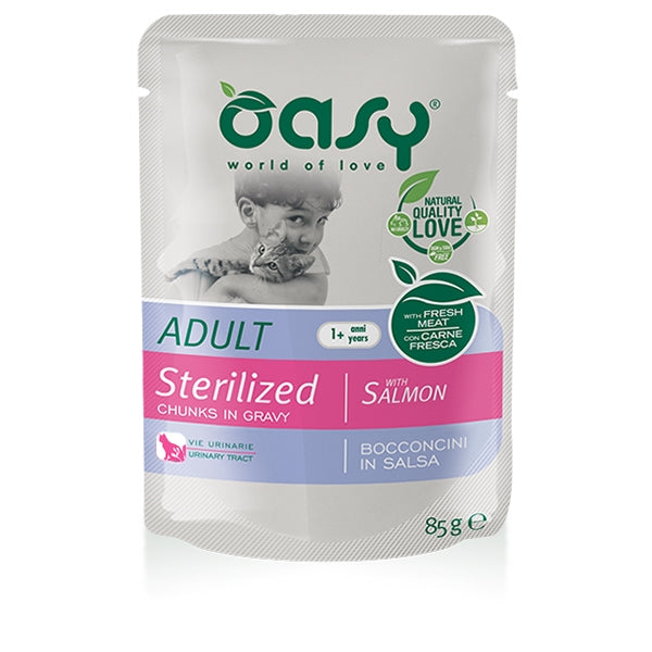 Oasy - Bocconcini in Salsa Adult Sterilized con Salmone
