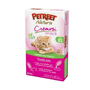Petreet - Natura Cremosi Snack Tonno con Piselli