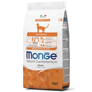 Monge - Natural Superpremium Sterilised Monoprotein con Anatra