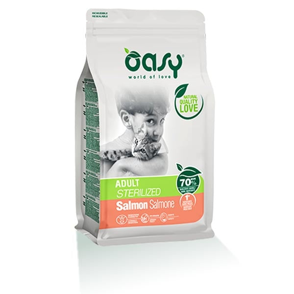 Oasy - Dry Adult Sterilized con Salmone
