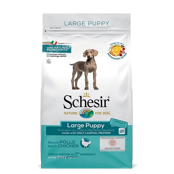 Schesir - Dry Line Large Puppy Mantenimento con Pollo