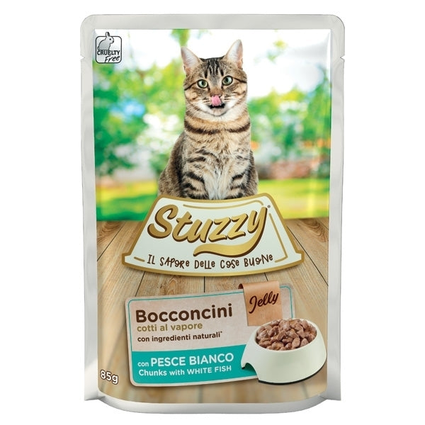 Stuzzy Cat - Bocconcini con Pesce Bianco in Gelatina