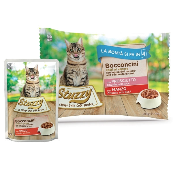 Stuzzy Cat - Bocconcini Multipack Prosciutto e Manzo