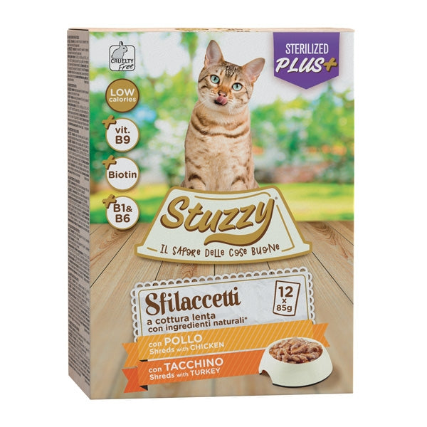 Stuzzy Cat - Sfilaccetti Sterilized con Pollo e Tacchino