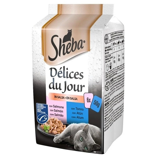 Sheba - Délices Du Jour con Salmone e Tonno in Salsa