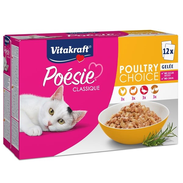 Vitakraft - Poésie Classique Gelée Poultry Choice Multipack