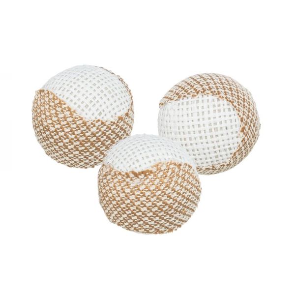 Trixie - Set di 3 palline in Juta