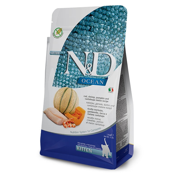 Farmina - Natural & Delicious Ocean Kitten con Merluzzo Gamberi Zucca Cantalupo