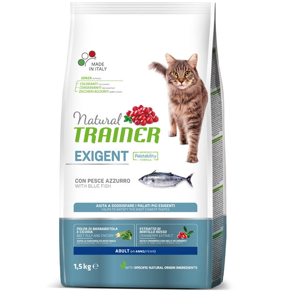 Trainer - Natural Cat Exigent Adult con Pesce Azzurro