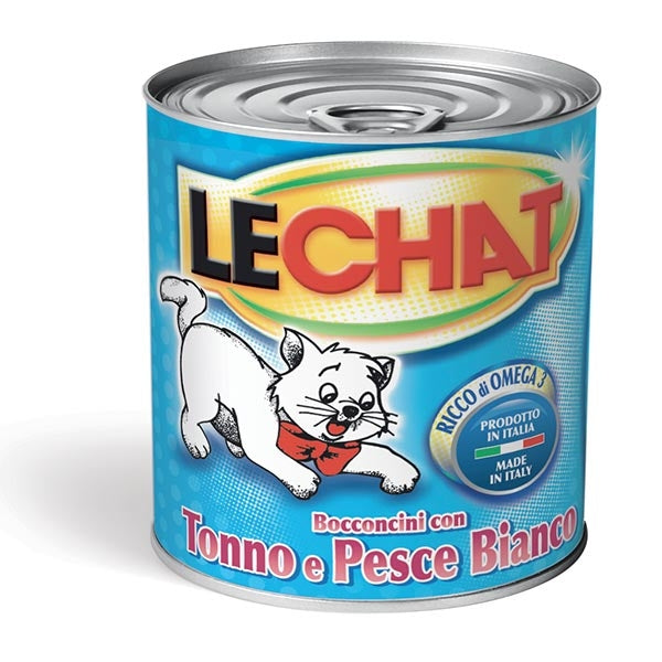 Lechat - Classico Bocconcini con Tonno e Pesce Bianco
