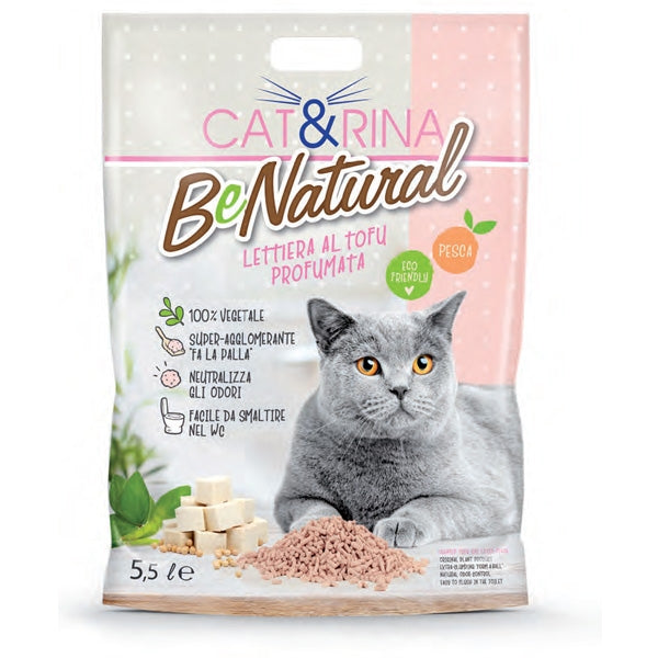 Record - Lettiera Ecologica Cat & Rina BeNatural al Tofu Profumo di Pesca