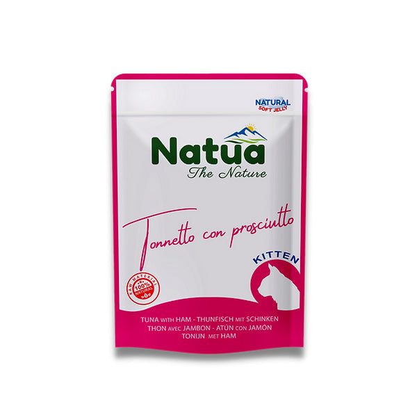 natua - Natural Cat Kitten Tonnetto con Prosciutto in Soft Jelly
