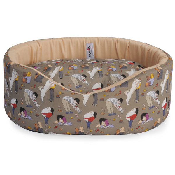 Camon - Cuccia Ovale per Cani e Gatti Fantasia Hug Me