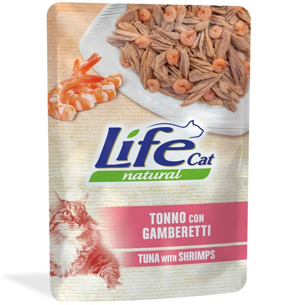 Life Pet Care - Life Cat Natural Adult Tonno con Gamberetti