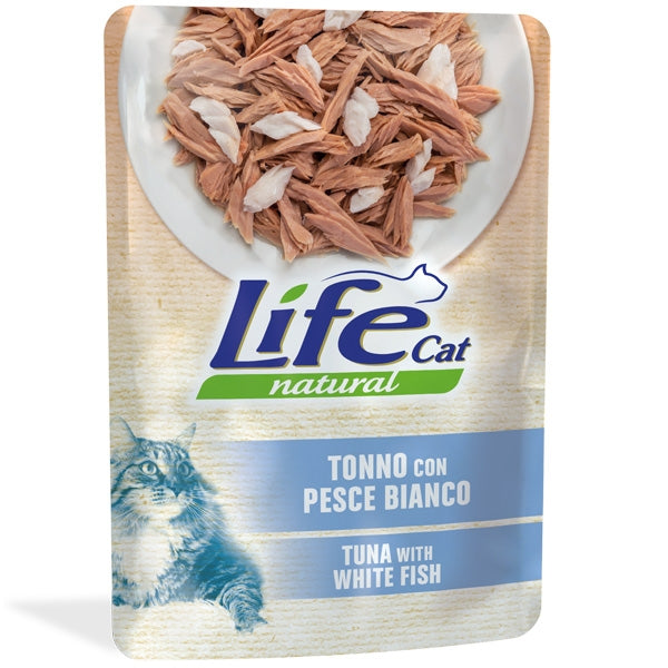 Life Pet Care - Life Cat Natural Adult Tonno con Pesce Bianco