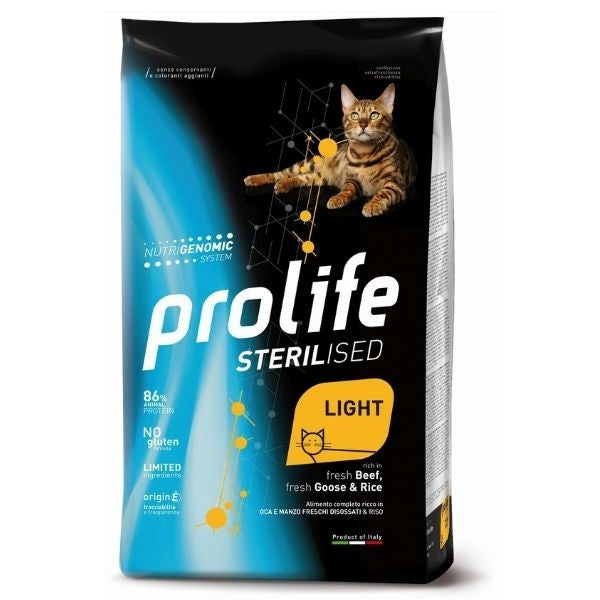 Prolife - Sterilised Light Adult Fresh Beef Goose & Rice