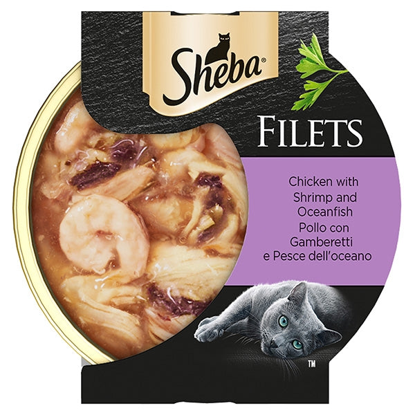 Sheba - Filets Pollo con Gamberetti e Pesce dell’Oceano
