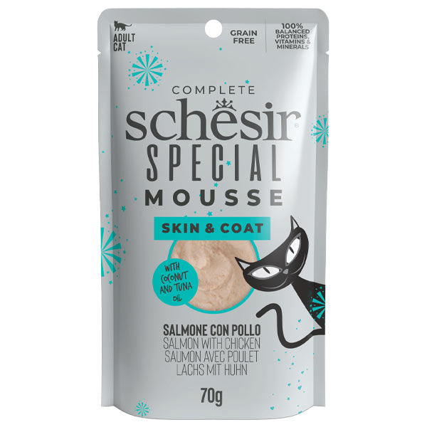 Schesir - Special Cat Skin & Coat Mousse Special Needs Salmone con Pollo