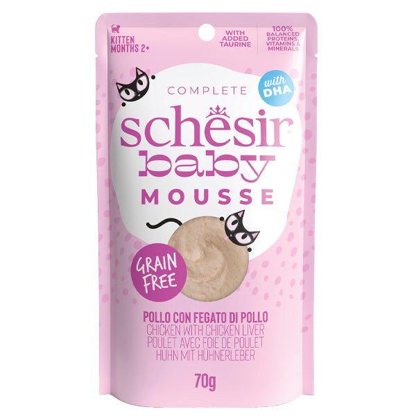 Schesir - Baby Mousse Pollo e Salmone per Kitten