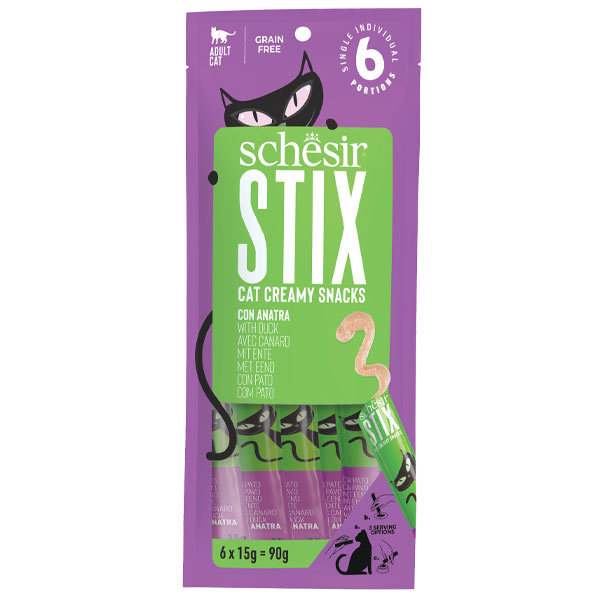Schesir - Cat Stix Snack Mousse di Anatra