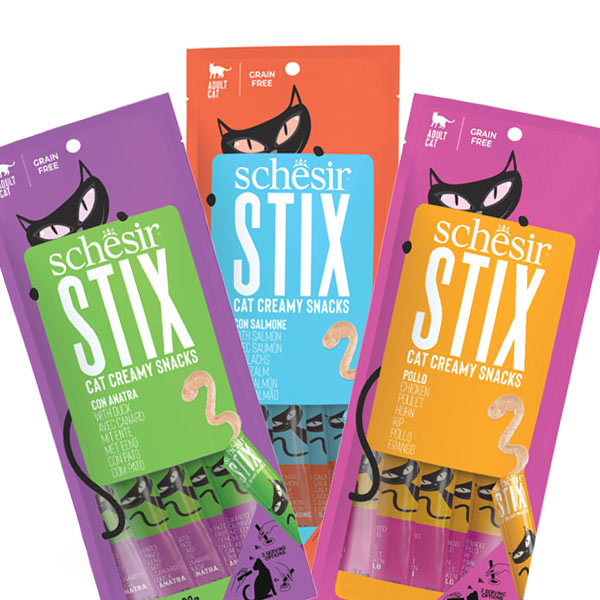 Schesir - Cat Stix Snack Mousse Mix di Gusti
