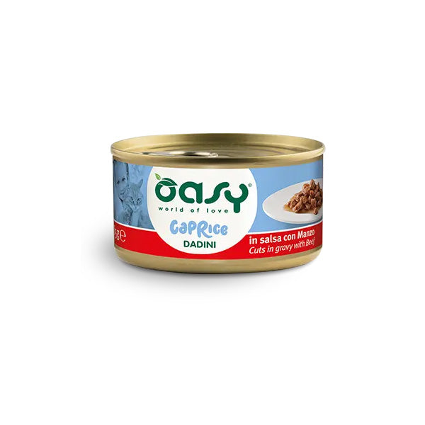 Oasy - Cat Adult Caprice Dadini in Salsa Con Manzo
