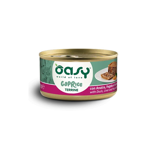 Oasy - Cat Adult Caprice Terrina Con Anatra Fegato e Verdure