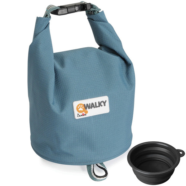 Camon - Cam Walky Food&Drink Bag Porta Crocchette con Ciotola Pieghevole - Small